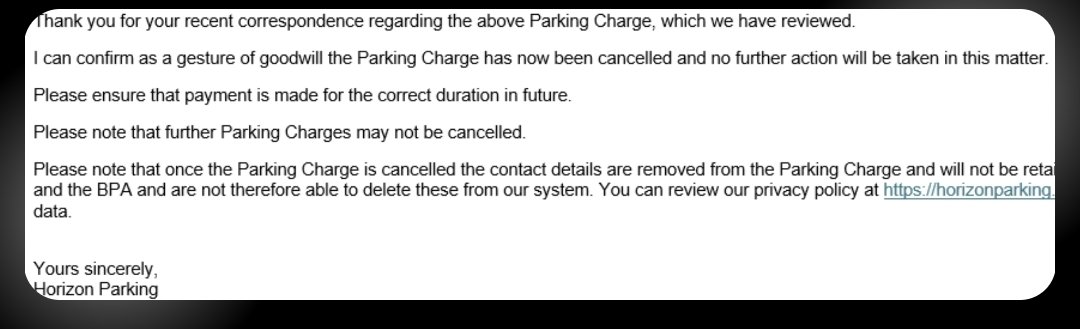 piyushkotecha's tweet photo. @HorizonParking 
You tosspots.
Don't make it sound as though you are your doing me a favour.
You know you were wrong to send the notice in the first place. 
You should be apologising for attempted fraud. https://t.co/YGX3wuRMtK