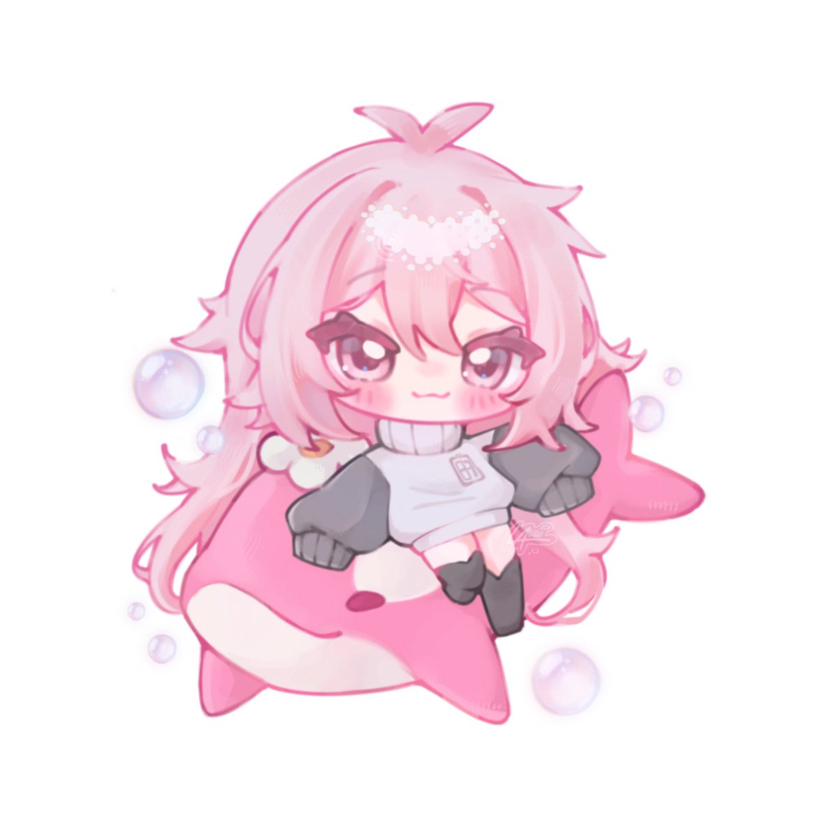 lauwibauwi's tweet photo. cute girls like whales 🌼 #shachiart https://t.co/nt2cbXR3wz