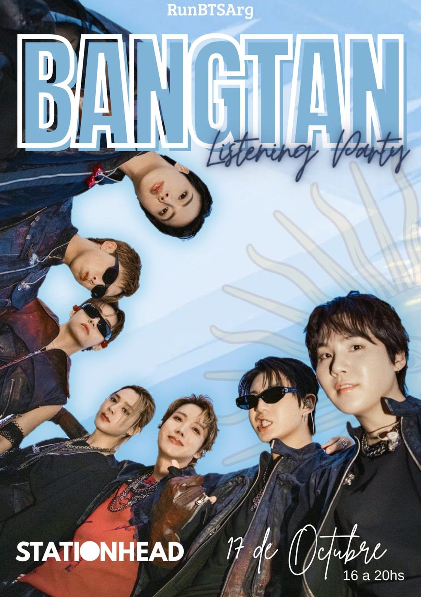 RunBTSArg's tweet photo. 📢 ARGMY! Estamos a solo 6 días del primer concierto de BANGTAN en Argentina y estamos RE MANIJAS 😭

Por eso este sábado 17 de octubre vamos a estar haciendo una LISTENING PARTY en STATIONHEAD de 16 a 20 hs 🇦🇷

¿Quiénes se suman a esta previa? 👀

ARGMY LISTENING PARTY https://t.co/erzCOVTHsY