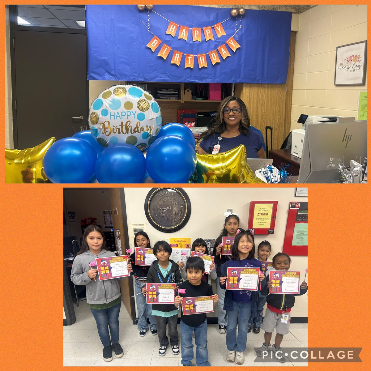 ReedAcad_AISD's tweet photo. We’re celebrating October birthdays!Especially for our very own AP Jones. 🎂🎉🩵💙🧡@PrinciPalRNW08 @Heatherwjjones @maty_orozco @mdsandersAISD @Ms_ARMack @MsMosqueda1 @mspalacios_ @JaqueRQ1 https://t.co/jxCb4e0x7j