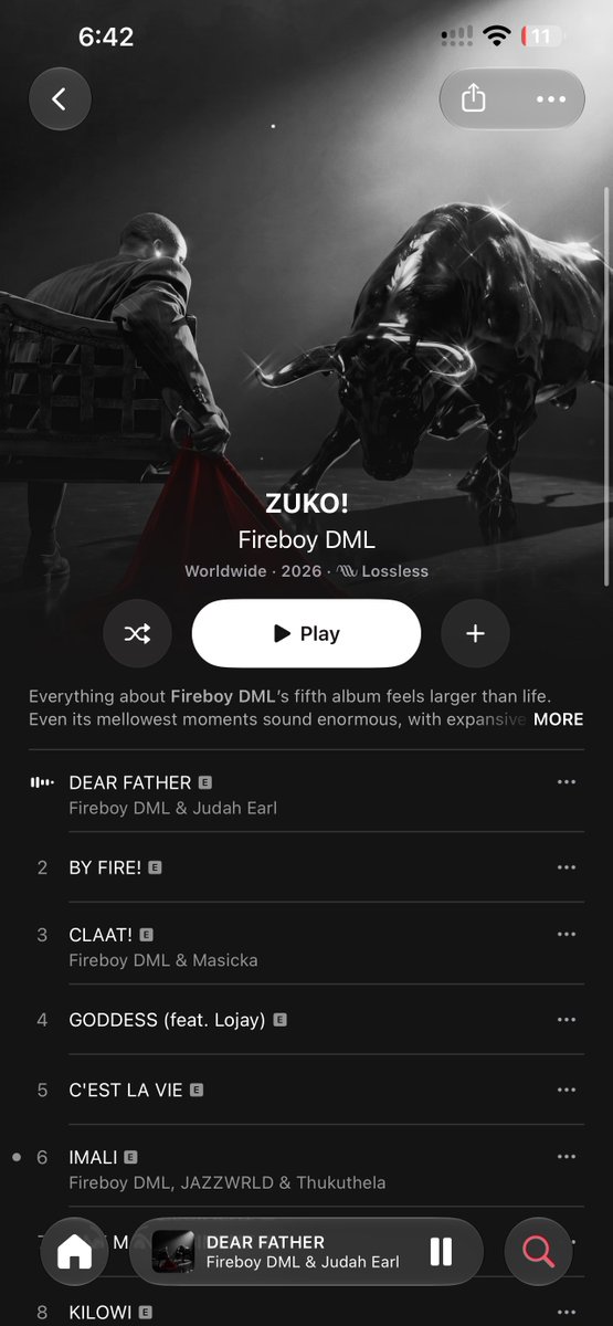 Feminisce_Media's tweet photo. 🚨 OUT NOW 🚨

👤 FIREBOY DML 
💿 ZUKO!🔥

▫️5TH STUDIO ALBUM▫️

FEATURES ⤵️

▫️LOJAY 🇳🇬
▫️MASICKA 🇯🇲
▫️JAZZWRLD 🇱🇸
▫️THUKUTHELA 🇿🇦
▫️JUDAH EARL 🇺🇸 https://t.co/he38O0TI8R