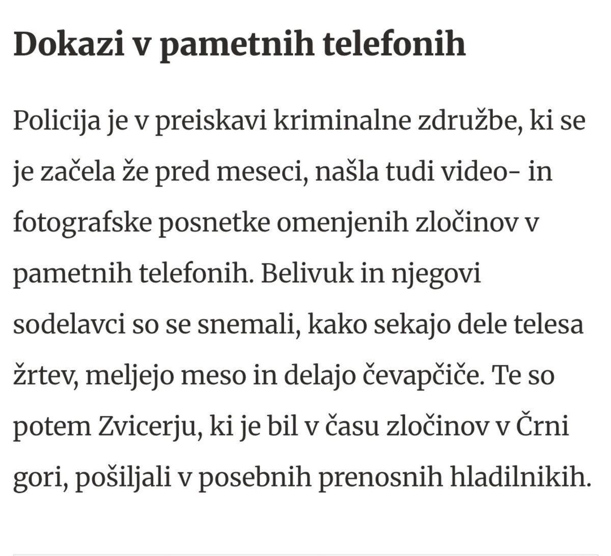 Amalek_Alma's tweet photo. Kavaški klan je svoje žrtve pred umorom zversko mučil &amp; pohabljal. Njihova trupla so mleli &amp; iz njih izdelovali čevapčiče.

@aleshojs preiskovan zaradi suma odtekanja informacij Kavaškemu klanu. Tožilstvo je ovadbo zavrglo. https://t.co/zZzslnEHbV