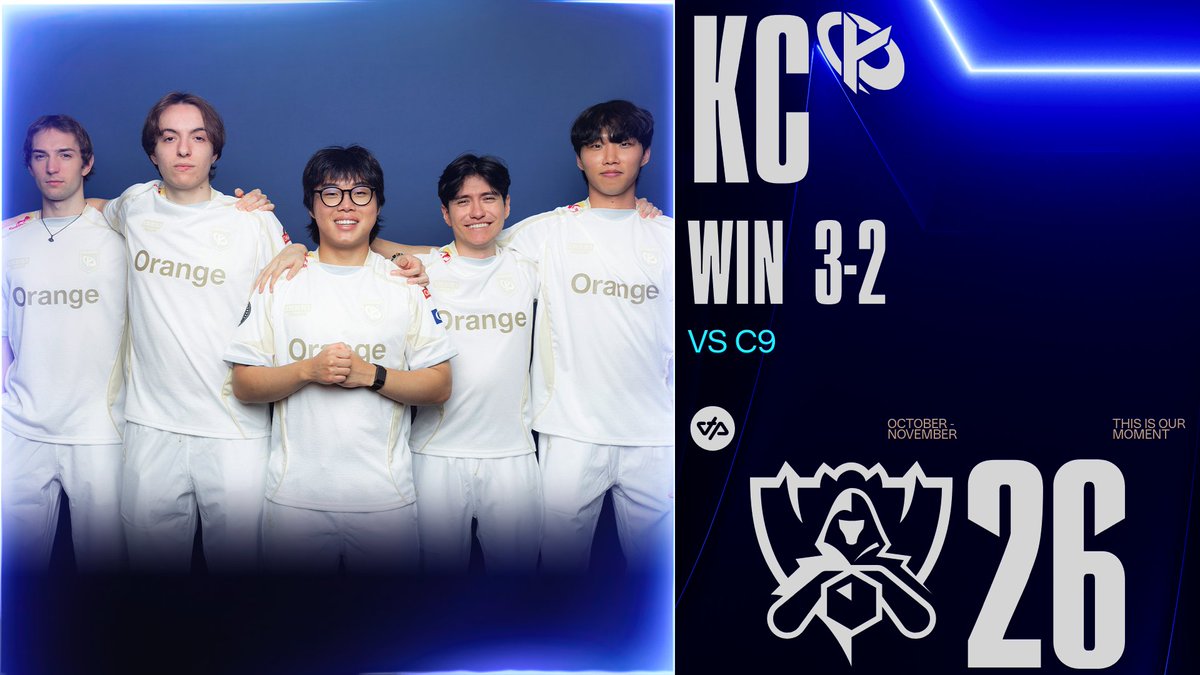OTP_LoL's tweet photo. ILS SONT DE RETOUR !

PREMIER BO, PREMIÈRE VICTOIRE AUX WORLDS 👏 https://t.co/67xvJcsNZZ