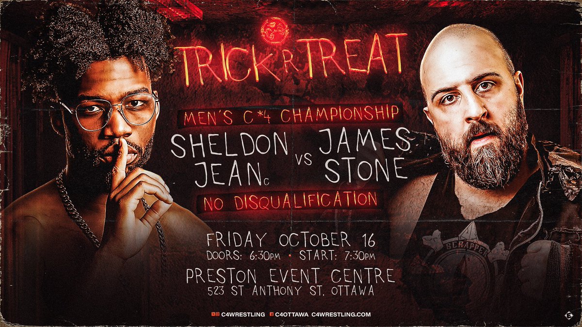 C4Wrestling's tweet photo. LESS THAN 24 HOURS TO GO! 🔪🎃

Ottawa, get ready for our most TERRIFYING event of the year!

Spread the word, grab your friends, and join us for the biggest Halloween bash in the city!

🎟️ Get your tickets NOW:
https://t.co/aAU04ek34x

Or in person before 1PM at @VertigoOttawa & @OddsSodsShoppe!

🔪🎃🔪🎃🔪