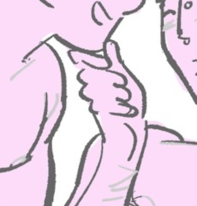 _roalen's tweet photo. I love drawing hands do these chin tilt up thing https://t.co/9Yv33ueYtW