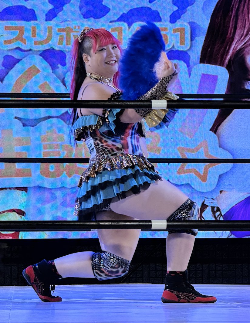 StrollCam's tweet photo. Ice Ribbon #1451 ~ Hamukatsu Birthday Festival
2025.10.25 – Ice Ribbon Dojo

Yappy had a seriously cool look 🪭🐆✨

#Yappy #iceribbon #アイスリボン #ハムカツ生誕祭 #アイスリボン道場 https://t.co/TsSbeuHPMm