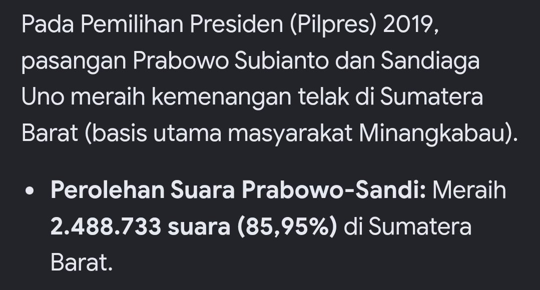 mbhoooet's tweet photo. @IanSalim Loh kenapa kaget? Tandanya emang asli punya orang minang. Mereka kan emang penjilat prabowo di 2014-2019, dan masih membekas di 2024 https://t.co/djy2SPLXNj