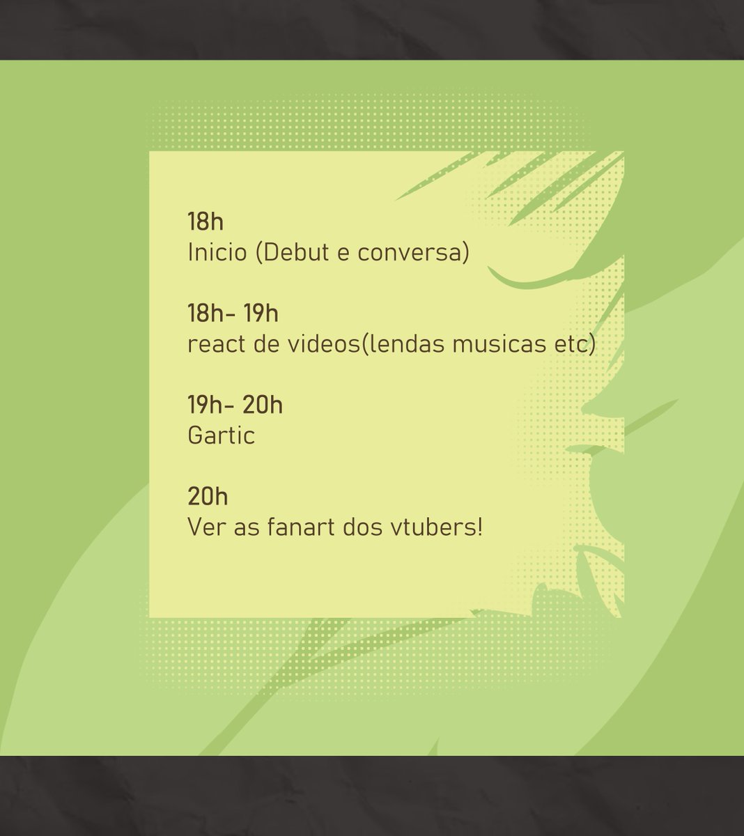 Magnos_art's tweet photo. Finalmente posso anunciar!
No Dia do Saci rola o debut do meu novo modelo! Venham participar e desenhar comigo: vamos explorar nossa cultura e criar VTubers com roupagens das nossas lendas de jeitos bem inusitados! 🌿
Tag de arte #sacituber https://t.co/pSKd7AvFWf