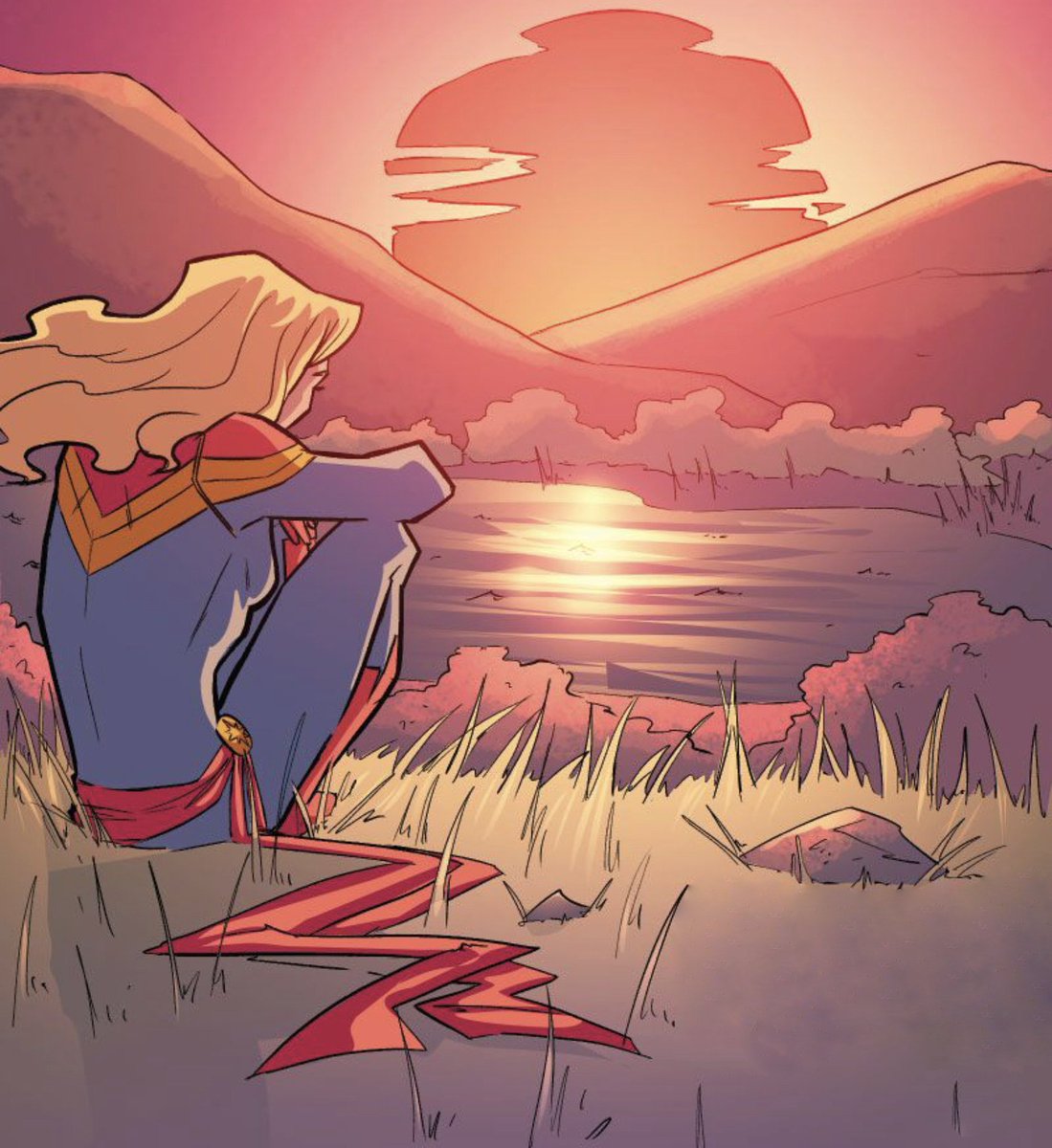 S0LARPOW3RD's tweet photo. sitting .. staring at the setting sun . https://t.co/QJQG54pVC5