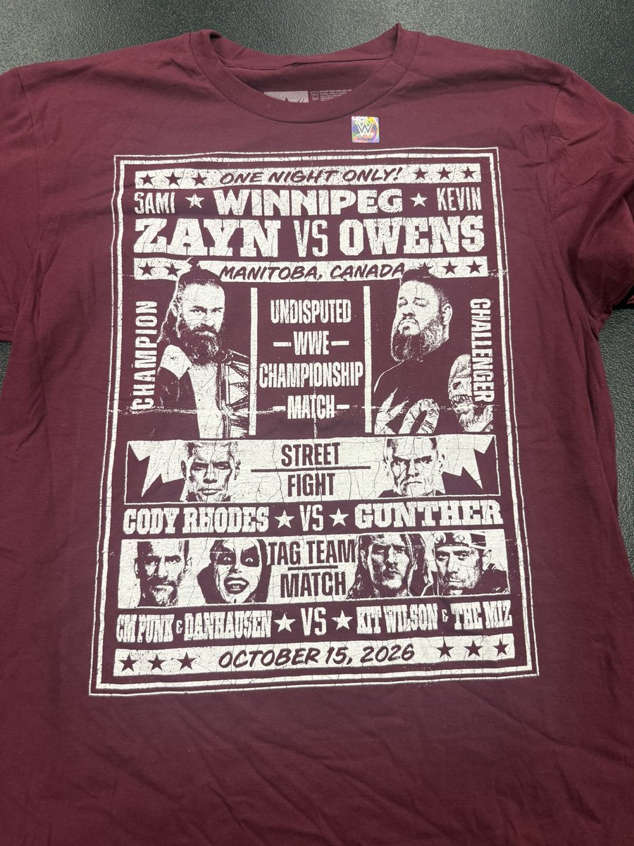 DanhausenAD's tweet photo. Exclusive merch in Winnipeghausen tonight https://t.co/QokDnymCHP