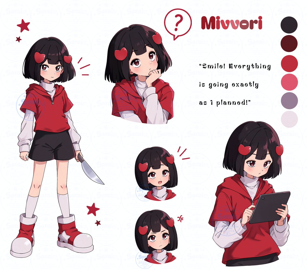0_s_a_r_a_i_0's tweet photo. Hope you like my new oc  presentation style! (๑ᵔ⤙ᵔ๑)

This is Mivvori one of my OCs ꉂ(˵˃ ᗜ ˂˵)

Would you like to see the other characters in this style, too? ✮

#DigitalArt #OCArt #CharacterDesign #AnimeArt #OriginalCharacter #ArtistOnX https://t.co/evyiGs5AoF