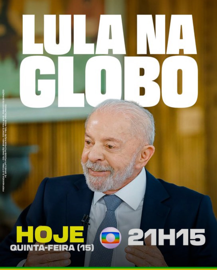 IgorCar45664530's tweet photo. #LULANAGLOBO
Todos assistindo o maior líder político do mundo ! https://t.co/jdkIOKGIda