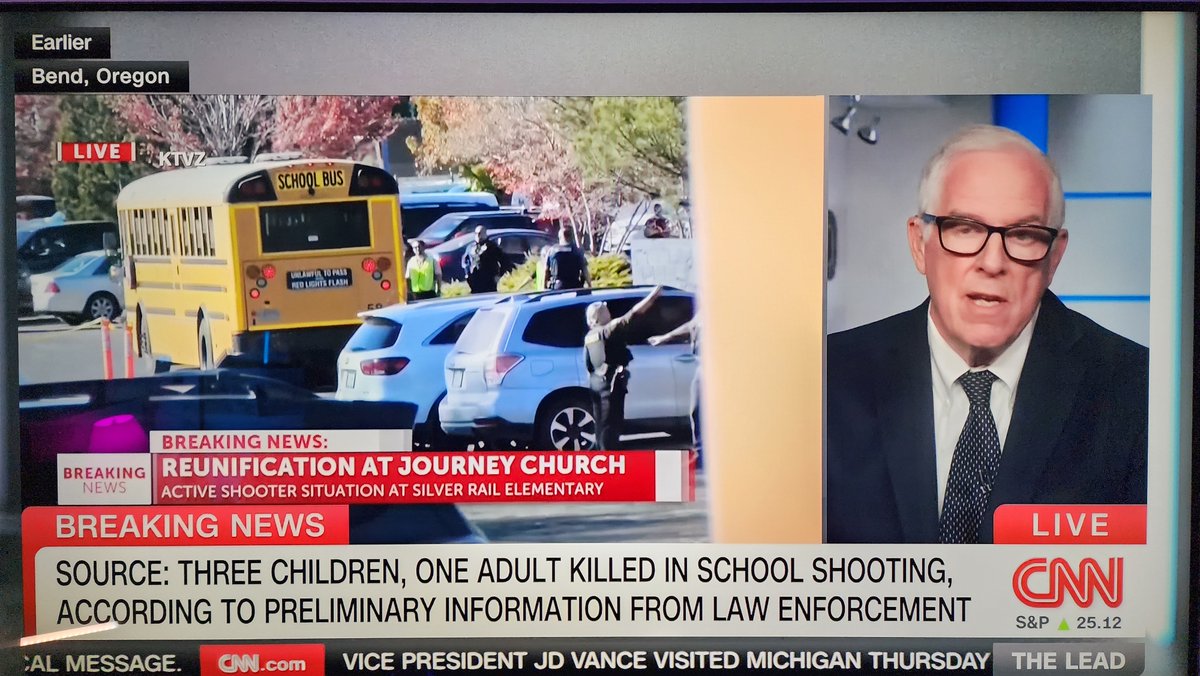mmpadellan's tweet photo. UPDATE: Three children and one adult have been killed in the Oregon school shooting.

Every school shooting that happens in America is aided and abetted by the NRA and the politicians who are sponsored by their blood money.

We are the ONLY country on Earth where this is a recurring issue.