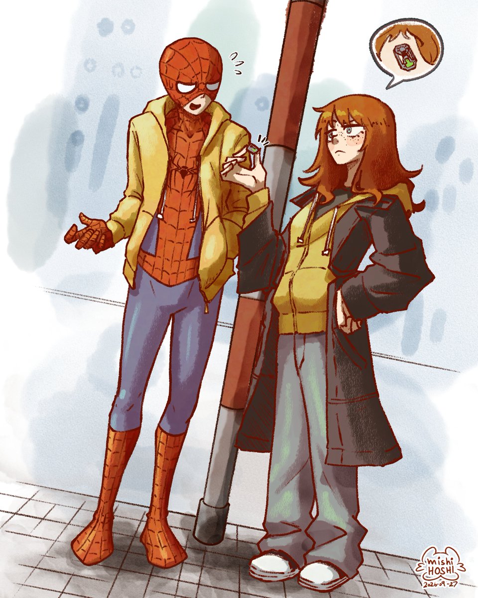 MishiHoshi's tweet photo. โHehe, I'm sorry ๐
Peter x Jean ๐ท๐ฅ
#spidermanbrandnewday #spiderman #jeangrey #spiderphoenix https://t.co/qvjurCZpmN