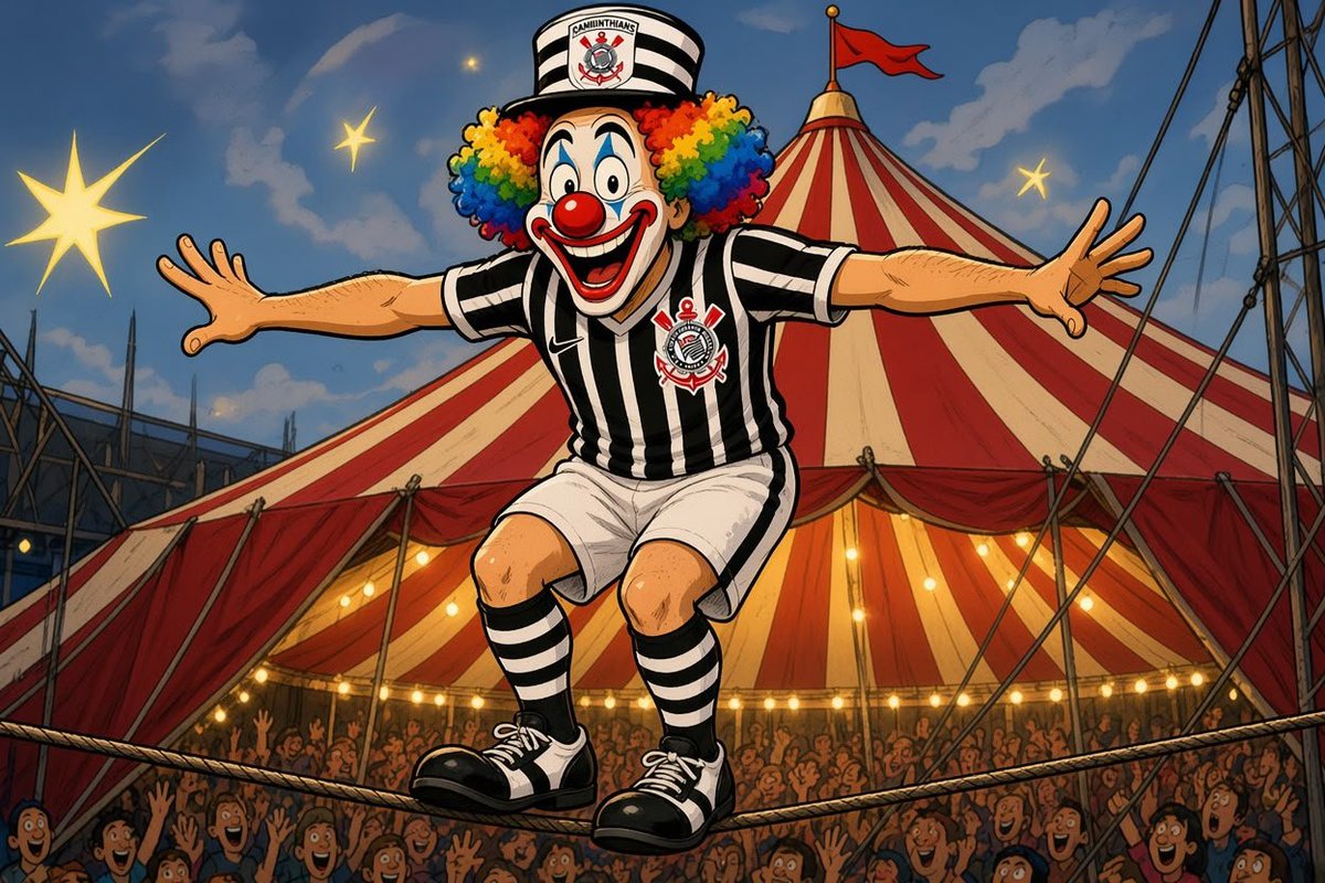 thiagopress's tweet photo. 🤡 E a principal torcida organizada do Corinthians, hein? Depois de passar o ano inteiro em silêncio, foi ao Parque São Jorge para uma “reunião” e saiu de lá com um “Fora, Marcelo Paz”. Como se ele fosse o culpado pelo clube estar no fundo do poço, com quase 3 bilhões em dívidas, e o ano todo com o clube sem poder contratar.

Nenhuma crítica ao Osmar Stabile, Armando Mendonça, etc. Estranho, né? Parece crítica encomendada. Até de torcida estamos em crise.

Mas o que esperar de quem apoiou candidato do PL...