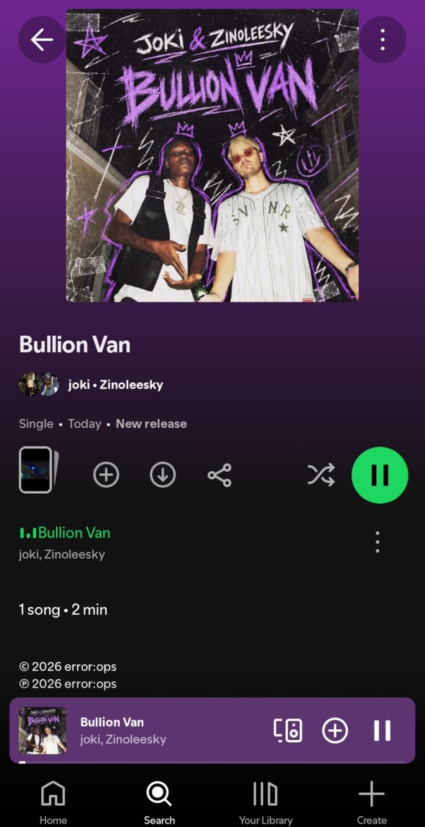 big_tyrod's tweet photo. Joki x Zinoleesky "Billion Van" out now 🔥 https://t.co/YNQm4XJ0xx