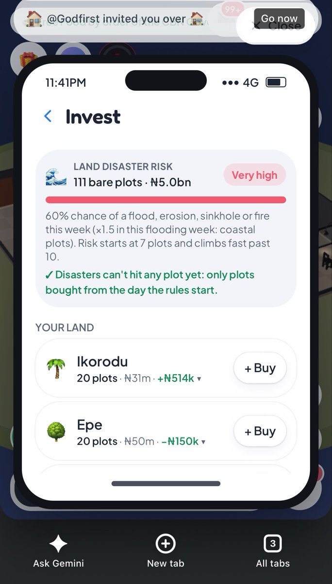 TallieOfLag0s's tweet photo. “Land worth under ₦100m in all carries none.” (Land disaster risk)
At this point, is having money and lots of properties/businesses a crime??
Funny how I’ve been waiting for daysss for things to return to normal so I can double my investments, only to keep taking losses🤦♂️
Not fair😑 @LagosLifeApp
#lagoslife