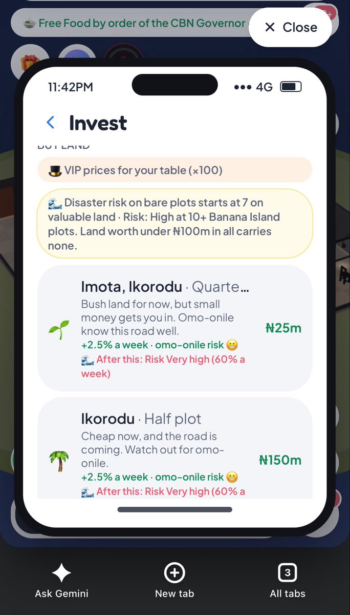 TallieOfLag0s's tweet photo. “Land worth under ₦100m in all carries none.” (Land disaster risk)
At this point, is having money and lots of properties/businesses a crime??
Funny how I’ve been waiting for daysss for things to return to normal so I can double my investments, only to keep taking losses🤦♂️
Not fair😑 @LagosLifeApp
#lagoslife