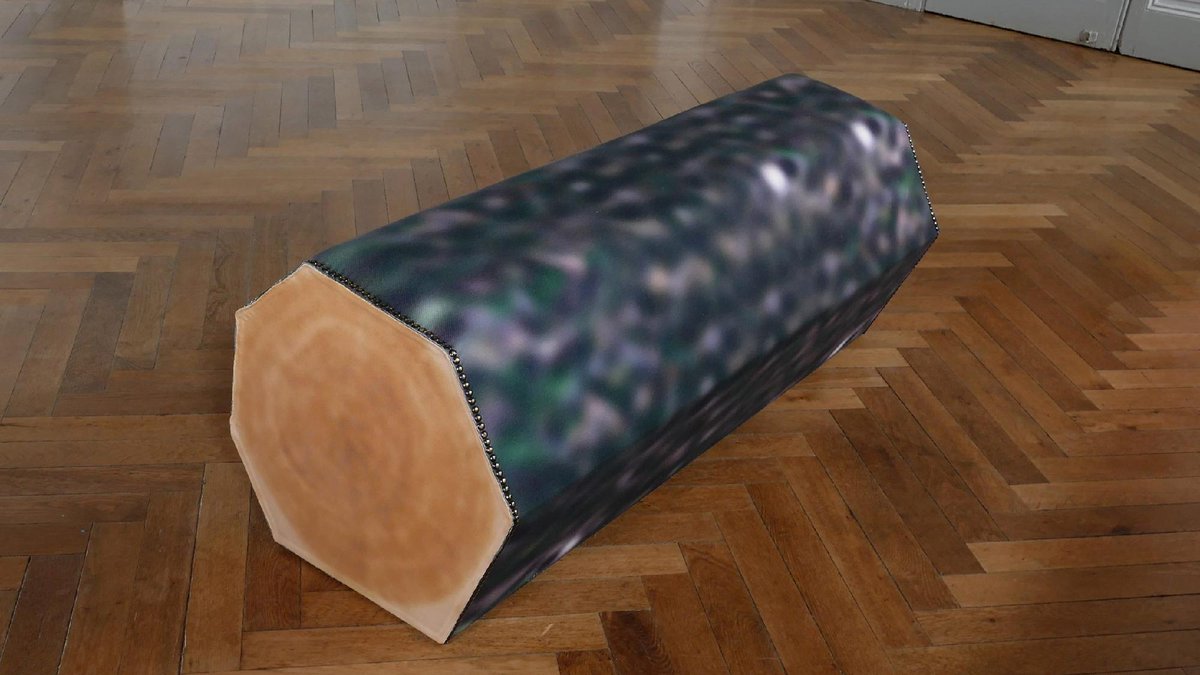 dezeen's tweet photo. Jonas Hejduk's blurry furnishings are deliberately low resolution: https://t.co/EzOkKMghDW https://t.co/Q6IYfaBDYa