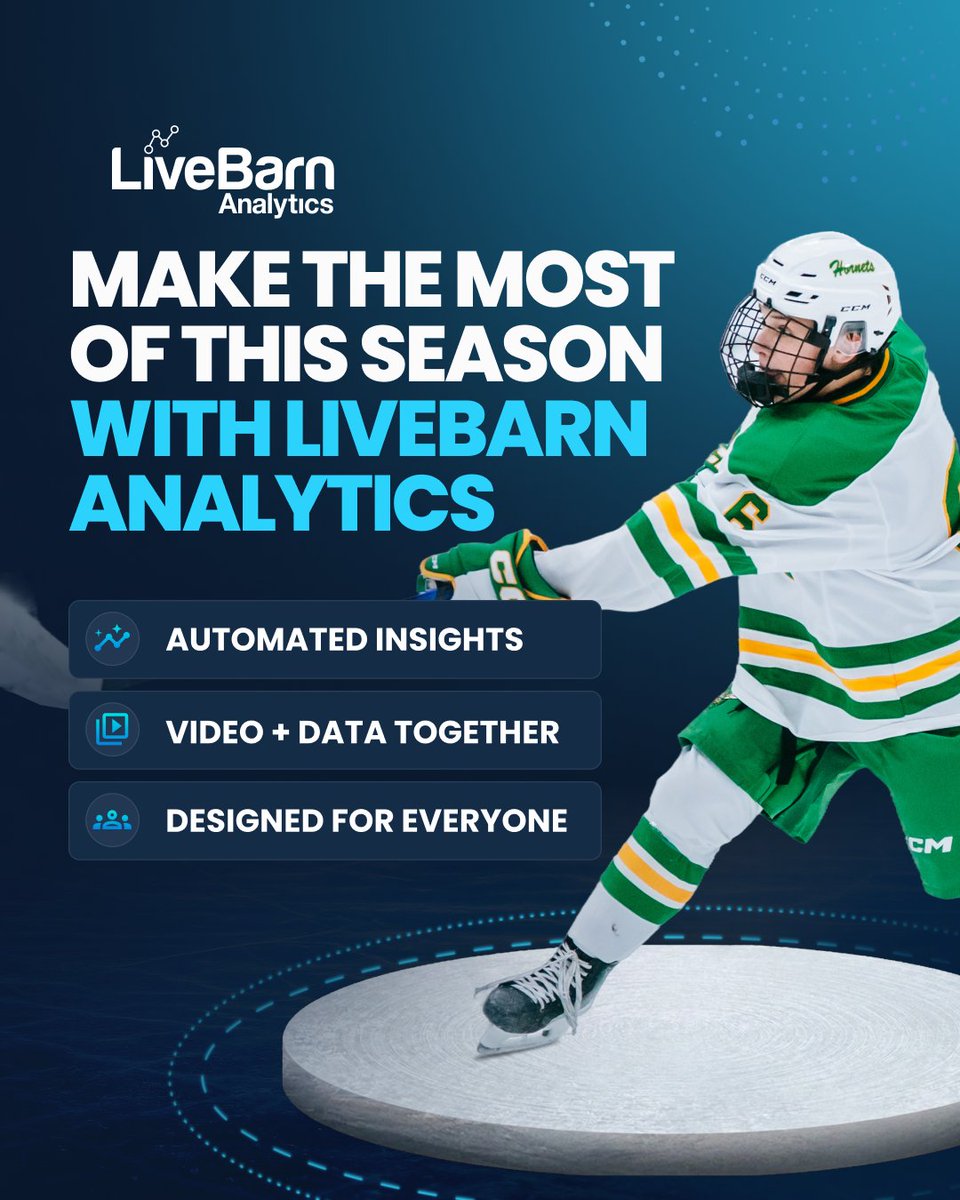 LiveBarn's tweet photo. Are your analytics tools ready for the 2026-27 season?

With LiveBarn Analytics, reviewing film will be faster, clearer, and easier by connecting performance insights directly to the game footage behind them.

Sign up for the waitlist: https://t.co/CbWLxNA3YP https://t.co/IhRn8UQar1