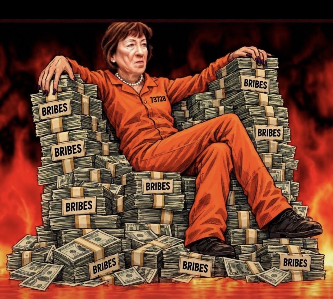 danbenbow's tweet photo. #CorruptSusanCollins is nothing but a special interest slot machine.

Stop the rot, Maine.

Vote for Troy Jackson. https://t.co/0LqxyesxxL