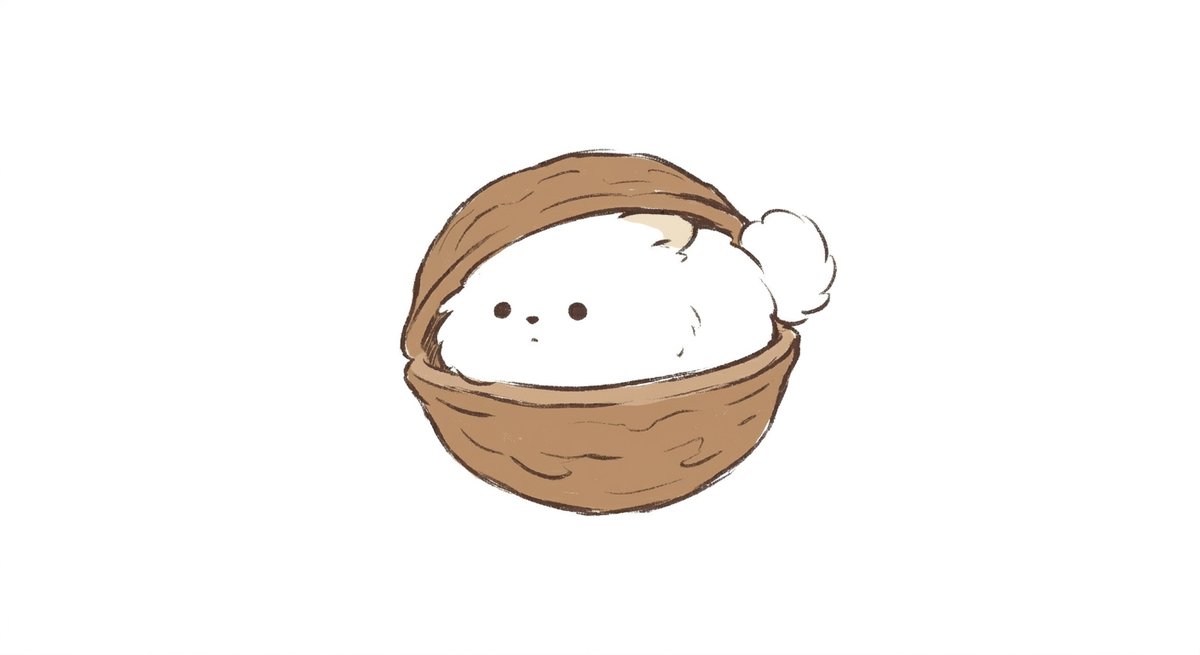 inunopomu's tweet photo. くるみぽむ。
＃いぬのぽむ #イラスト #もふもふ https://t.co/bhqDbZLnNz