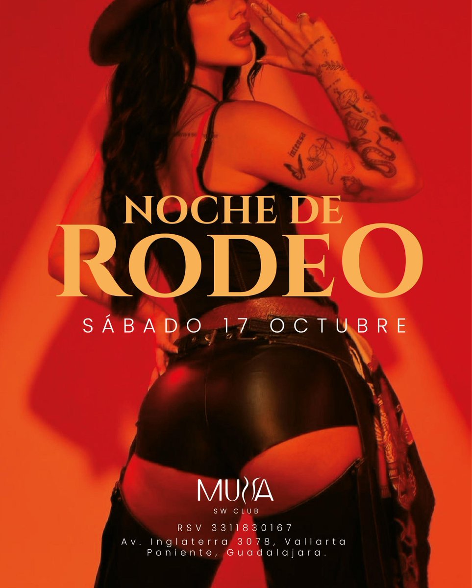 SWMUSSA's tweet photo. ¿Listos para una noche divertida?👀✨
🌵 NOCHE DE RODEO 🌵🏜
Dile adiós a la rutina, atrévete a explorar
nuevas experiencias

¿Ya tienes plan este sabado? 😉
📲 RSVP: 331 183 0167
📍 Av. Inglaterra 3078, GDL.

#BabyDoll #GDL #Night #Parejas
#Swingers #NightLife #Guadalajara https://t.co/vDvYjwuJqz