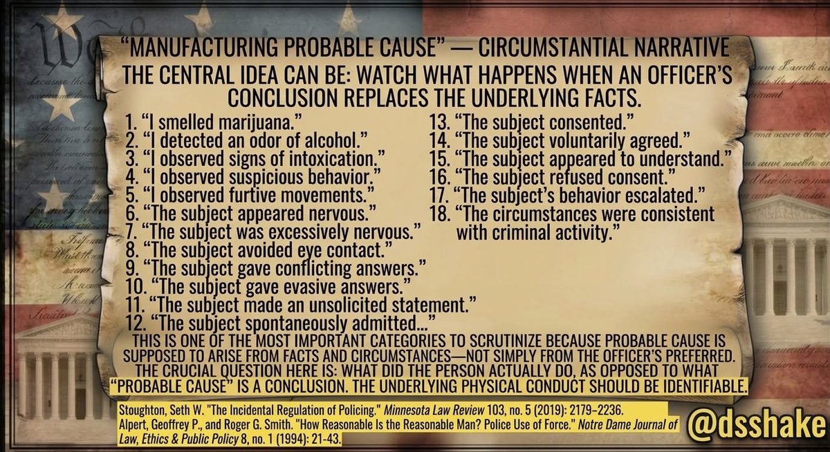 dsshake's tweet photo. #policethepolice What is a Civil Right? Civil Liberty? Know the difference. #PoliceReformNow "I know you're guilty, just by lookin' at ya"! #PoliceReforms

Also, #police are not your friend. 

“A popular government, without popular information, or the means of acquiring it is but a prologue to a Farce or a Tragedy.” ―James Madison

Police are NOT your friend, that's a fallacy that needs to be nipped in the bud now. 

More comprehensive and detailed collection of policing reforms

This expands the earlier list with greater specificity, mechanisms, California context (drawn from the FAC Police Transparency Handbook, SB 1421/SB 16/SB 2 and related statutes, Prop 59 / Cal. Const. art. I, § 3(b), and NPAP materials), and recurring proposals from post-2020 accountability efforts. The emphasis remains on transparency, independent accountability, clearer standards, reduced unnecessary contact, and remedies that actually change behavior. California has enacted pieces of several items; persistent gaps are usually enforcement speed, scope, independence, and real consequences.

https://t.co/xgkYioOHqs

1. Transparency and public records access

Full, prompt public access under the California Public Records Act to officer-involved shootings (any firearm discharge at a person), uses of force causing death or great bodily injury, and sustained findings of excessive force, failure to intervene, dishonesty, sexual assault on the public, bias/prejudice/discrimination, and unlawful arrests or searches (SB 1421 + SB 16 expansions).

Mandatory timely release of body-worn camera, dashboard, and other critical-incident audio/video (AB 748), with narrow, time-limited redaction only for genuine privacy or active-investigation needs.

Enforce Prop 59’s constitutional mandate: access is the default; limitations must be narrowly construed and justified with specific findings.

Eliminate or tightly limit “investigatory records” exemptions that swallow the new transparency statutes; require agencies to segregate and release non-exempt portions.

Public dashboards and proactive disclosure of use-of-force, stop, search, and complaint data (building on California’s RIPA racial and identity profiling act reporting).

Stronger penalties and faster court enforcement for agencies that delay, over-redact, or improperly deny CPRA requests (FAC materials repeatedly note that the laws do not enforce themselves).

2. Qualified immunity and civil liability

Eliminate or severely limit qualified immunity for federal § 1983 claims so officers cannot escape liability for constitutional violations simply because no prior case described the exact facts.
Expand state-law remedies that already lack qualified immunity (e.g., California’s Bane Act after SB 2 modifications that removed certain statutory immunities for peace officers).

Make municipalities and agencies vicariously liable or jointly liable so the financial cost of misconduct falls on the institution that sets policy and culture, not solely on individual officers who are often indemnified.

Require departments to track lawsuits and settlements, analyze patterns, and implement corrective policies; consider tying insurance premiums or budget impacts to misconduct costs.
Fee-shifting and access-to-counsel provisions so people with meritorious claims can actually find experienced police-misconduct attorneys (NPAP’s core focus).

3. Independent investigation and prosecution

Independent, external investigation of all officer-involved shootings and serious uses of force—removing the structural conflict when local police or district attorneys investigate agencies they work with daily.

Strengthen and accelerate California Attorney General reviews of fatal shootings; documented delays have in some cases outrun statutes of limitations or decertification windows. Special prosecutors or independent units with their own investigators, forensic capacity, and public reporting.

Automatic referral of certain sustained misconduct findings to prosecutors and to the POST decertification process.

4. Civilian oversight with real authority

Independent civilian oversight bodies with subpoena power, independent budgets and staff, full and timely access to records, body-camera footage, complaint data, and internal investigations.
Authority to recommend or impose discipline, not merely advise.

Public reporting, community representation, and protection from retaliation.

Integration with existing transparency laws so oversight agencies can both receive and release relevant records.

5. Use-of-force standards and restraints

Deadly force permitted only when necessary to defend against an imminent threat of death or serious bodily injury (California has moved toward a “necessary” standard; full consistent application and training remain issues).

Mandatory de-escalation, crisis-intervention tactics, and consideration of alternatives before force when feasible. Force must be proportional to the seriousness of the offense and the level of resistance.

Explicit duty to intervene when another officer uses clearly excessive force, plus a duty to report, with anti-retaliation protections.

Clear guidelines on when firearms may be drawn or pointed.

Complete bans (and consistent enforcement) on chokeholds, carotid restraints, and techniques that risk positional asphyxia (already enacted in California; monitoring compliance is the ongoing need).

Consideration of bystander risk before discharging a firearm.

6. Body-worn cameras and technology

Mandatory body-worn cameras for all patrol and enforcement officers, with policies requiring activation during all enforcement encounters, prohibitions on selective muting or deactivation, and independent audits of compliance.

Prompt public release of footage in critical incidents, consistent with the transparency statutes.

Restrictions or strict regulation of facial recognition, predictive policing tools, and other surveillance technologies that raise accuracy, bias, or civil-liberties concerns; public reporting and oversight of their use.

Policies governing secondary employment and outside jobs that could create conflicts (recent FAC litigation has successfully pushed for disclosure of such records).

7. Decertification, licensing, and misconduct tracking

Robust statewide decertification (California’s POST system under SB 2) covering serious misconduct categories, with permanent ineligibility for officers who commit them.

A searchable national or multi-state database so officers fired or decertified cannot simply move to another department (“wandering officers”).

Stronger pre-employment screening: full history checks, psychological evaluation, and review of prior complaints and uses of force.

Early-warning systems inside departments that flag officers with repeated complaints or force incidents for intervention, retraining, or removal.

8. Data, reporting, and pattern analysis

Comprehensive, standardized collection and public release of data on stops, searches, seizures, uses of force, complaints, and demographic breakdowns.

Analysis of disparities and patterns, with mandatory corrective action when data show systemic problems.
Open data portals that researchers, journalists, oversight bodies, and the public can actually use.

9. Training, culture, and standards

Evidence-based training in de-escalation, crisis intervention, mental-health response, and procedural justice, with regular recertification.

Higher minimum standards for recruitment and ongoing fitness for duty.

Policies that reward de-escalation and problem-solving rather than solely enforcement metrics. Clear anti-bias policies with meaningful enforcement for discriminatory conduct.

10. Alternatives to police response

Dedicated unarmed co-responder or standalone teams for mental-health crises, substance-related calls, and other non-violent situations that do not require armed officers.

Diversion of appropriate calls away from police dispatch so the default response is not always law enforcement. Investment in community-based services that reduce the volume of low-level calls that currently go to police.

11. Civil asset forfeiture and other practices

Require a criminal conviction (or at least strong procedural protections and judicial findings) before forfeiture of property. End or strictly limit the practice of the seizing agency keeping the proceeds, which creates financial incentives. Transparency in forfeiture activity and proceeds.

12. Union contracts, arbitration, and discipline

Limit the ability of collective-bargaining agreements or arbitration processes to reinstate officers terminated for serious misconduct.

Make disciplinary records and outcomes more transparent, consistent with the SB 1421/SB 16 framework.

Prohibit provisions that delay or obstruct independent investigations.

13. Municipal and systemic accountability

Pattern-or-practice investigations by the California Attorney General’s Police Practices Section (and federal authorities) when data or complaints show systemic unconstitutional conduct.
Consent decrees or court-supervised reform agreements with independent monitors when patterns are found. Budget and policy linkages so departments face internal pressure to reduce misconduct rather than externalize the costs.

14. Implementation, enforcement, and access to remedies

Faster timelines and stronger consequences for agencies that fail to comply with existing transparency and reporting laws.

Practical access to counsel: support for organizations (NPAP network, ACLU affiliates, FAC legal hotline) that help people navigate records requests, statutes of limitations, and civil suits.

Public education so residents know they can file CPRA requests (sample letters exist), contact oversight bodies, and seek independent legal help without waiting for criminal charges to be filed.

These reforms are interdependent. Transparency without independent investigation or meaningful liability often produces records that never change behavior. Clearer force standards without training, early-warning systems, and decertification leave the same officers in place. Alternatives to police response reduce unnecessary encounters that can escalate. 

California’s post-2018 laws (especially the transparency statutes explained in the FAC handbook and the decertification framework in SB 2) moved the state from one of the most secretive regimes to a more open one, but the handbooks and accountability materials repeatedly note that the laws require active use, litigation when agencies resist, and complementary changes in oversight, liability, and practice.

The shared notes file has been updated with this expanded framing so it remains available for later meme prompts or further refinement.List the reforms as a bulleted list 

Comprehensive list of policing reforms

Full, prompt public access under the California Public Records Act to officer-involved shootings (any firearm discharge at a person), uses of force causing death or great bodily injury, and sustained findings of excessive force, failure to intervene, dishonesty, sexual assault on the public, bias/prejudice/discrimination, and unlawful arrests or searches (SB 1421 + SB 16).

Mandatory timely release of body-worn camera, dashboard, and other critical-incident audio/video (AB 748), with only narrow, time-limited redactions for genuine privacy or active-investigation needs.
Enforce Prop 59 / California Constitution Article I, § 3(b): access is the default; limitations must be narrowly construed and justified with specific findings.

Eliminate or tightly limit “investigatory records” exemptions that undermine the transparency statutes; require segregation and release of non-exempt portions.

Public dashboards and proactive disclosure of use-of-force, stop, search, and complaint data (building on California RIPA reporting).

Stronger penalties and faster court enforcement for agencies that delay, over-redact, or improperly deny CPRA requests.

Eliminate or severely limit qualified immunity for federal § 1983 claims so officers cannot escape liability solely because no prior case described the exact facts.

Expand state-law remedies that already lack qualified immunity (e.g., California Bane Act after SB 2 removed certain statutory immunities).

Make municipalities and agencies vicariously or jointly liable so the financial cost of misconduct falls on the institution that sets policy.

Require departments to track lawsuits and settlements, analyze patterns, and implement corrective policies; consider insurance or budget impacts tied to misconduct costs.

Fee-shifting and better access to experienced police-misconduct attorneys (NPAP network focus).

Independent, external investigation of all officer-involved shootings and serious uses of force to remove local police/DA conflicts of interest.

Strengthen and accelerate California Attorney General reviews of fatal shootings; reduce delays that can outrun statutes of limitations or decertification windows.

Special prosecutors or independent units with their own investigators, forensic capacity, and public reporting.

Automatic referral of certain sustained misconduct findings to prosecutors and to the POST decertification process.

Independent civilian oversight bodies with subpoena power, independent budgets and staff, full timely access to records/body-camera footage/complaints, and authority to recommend or impose discipline.

Public reporting, community representation, and anti-retaliation protections for oversight bodies.

Deadly force permitted only when necessary to defend against an imminent threat of death or serious bodily injury.

Mandatory de-escalation, crisis-intervention tactics, and consideration of alternatives before force when feasible.

Force must be proportional to the seriousness of the offense and the level of resistance.

Explicit duty to intervene when another officer uses clearly excessive force, plus a duty to report, with anti-retaliation protections.

Clear guidelines on when firearms may be drawn or pointed, and consideration of bystander risk before discharge.

Complete bans and consistent enforcement of prohibitions on chokeholds, carotid restraints, and techniques that risk positional asphyxia.

Mandatory body-worn cameras for patrol and enforcement officers, with activation during all enforcement encounters, prohibitions on selective muting/deactivation, and independent audits.
Prompt public release of footage in critical incidents consistent with transparency statutes.

Strict regulation or restrictions on facial recognition, predictive policing, and other surveillance tools, with public reporting and oversight.

Policies and disclosure requirements for secondary employment that could create conflicts.

Robust statewide decertification (California POST under SB 2) for serious misconduct, with permanent ineligibility.

Searchable national or multi-state misconduct database to stop “wandering officers.”

Stronger pre-employment screening: full history checks, psychological evaluation, and review of prior complaints and force incidents.

Early-warning systems that flag officers with repeated complaints or force for intervention, retraining, or removal.

Comprehensive standardized collection and public release of data on stops, searches, seizures, uses of force, complaints, and demographics.

Mandatory analysis of disparities and patterns, with corrective action when systemic problems appear.
Open data portals usable by researchers, journalists, oversight bodies, and the public.

Evidence-based training in de-escalation, crisis intervention, mental-health response, and procedural justice, with regular recertification.

Higher minimum recruitment standards and ongoing fitness-for-duty requirements.

Policies that reward de-escalation and problem-solving rather than pure enforcement metrics. Clear anti-bias policies with meaningful enforcement.

Dedicated unarmed co-responder or standalone teams for mental-health crises, substance-related calls, and other non-violent situations.

Diversion of appropriate calls away from police dispatch.

Investment in community-based services that reduce low-level calls currently routed to police.

Require a criminal conviction or strong judicial findings before civil asset forfeiture.

End or strictly limit the seizing agency keeping the proceeds.

Transparency in forfeiture activity and use of proceeds.

Limit collective-bargaining agreements or arbitration from reinstating officers terminated for serious misconduct.

Greater transparency of disciplinary records and outcomes consistent with SB 1421/SB 16.

Prohibit contract provisions that delay or obstruct independent investigations.

Pattern-or-practice investigations by the California Attorney General’s Police Practices Section (and federal authorities) for systemic unconstitutional conduct.

Consent decrees or court-supervised reform agreements with independent monitors when patterns are found.

Faster timelines and stronger consequences for non-compliance with existing transparency and reporting laws.

Practical public education and support so residents know how to file CPRA requests (FAC sample letters), contact oversight bodies, and seek independent legal help.

These items are interdependent: transparency without independent investigation or real liability often fails to change behavior; clearer standards without training, early-warning systems, and decertification leave the same officers in place; alternatives reduce unnecessary encounters that can escalate. 

California’s post-2018 laws moved the state significantly, but implementation, speed, and complementary reforms remain the practical gaps.