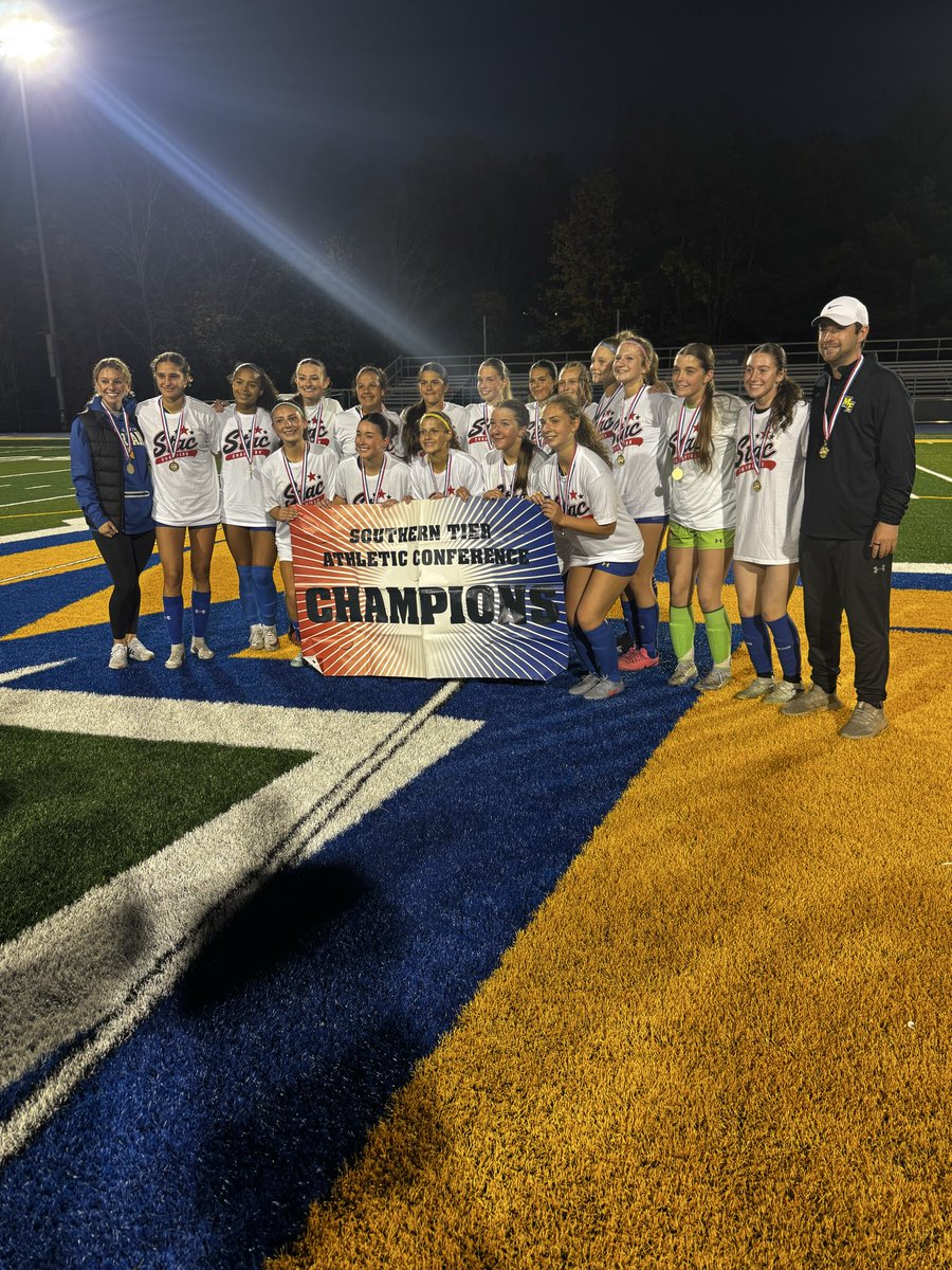 MECSDathletics's tweet photo. 2026 GIRLS SOCCER STAC CHAMPIONS!!! Great job ladies!! 3-2 win over Horseheads @MECSDSpartans @MGeraldWilson @EricaStaiger @BenAmo71 https://t.co/QRxqpDYGW4