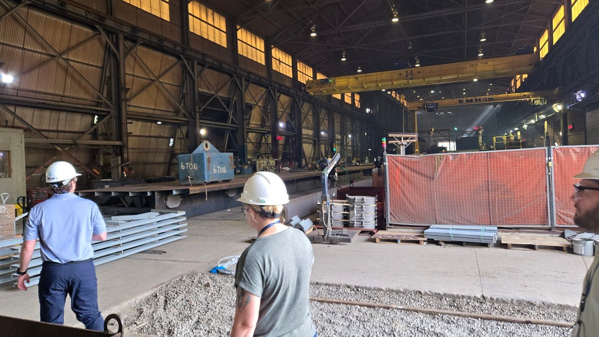 BrandonPrentice's tweet photo. Attending another Educational Partnership meeting with Heartland Fabrication. Seeing their new expansion projects &amp; workforce development needs from local schools in order to weld &amp; construct river barges.
#welding #manufacturing #robotics @TRINITY_MLUCAS @dr_zebrasky https://t.co/7FlXxRl56P