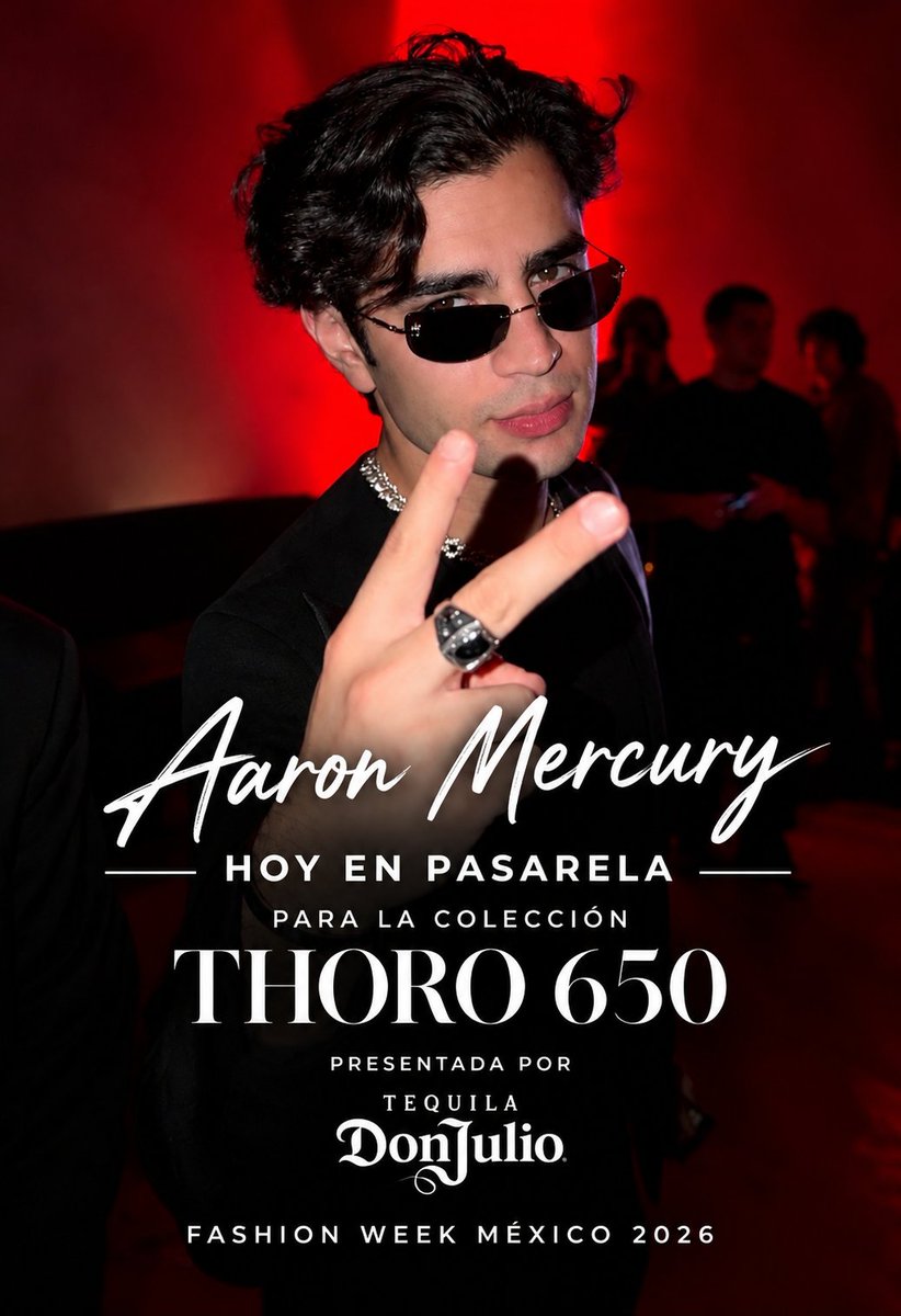 TMercurials's tweet photo. ESTO SE VA A DESCONTROLAR 🥵🔥
#AaronMercury #THORO650 #TEQUILADONJULIO #FASHIONWEEKMEXICO https://t.co/ZfBdEtdVOx