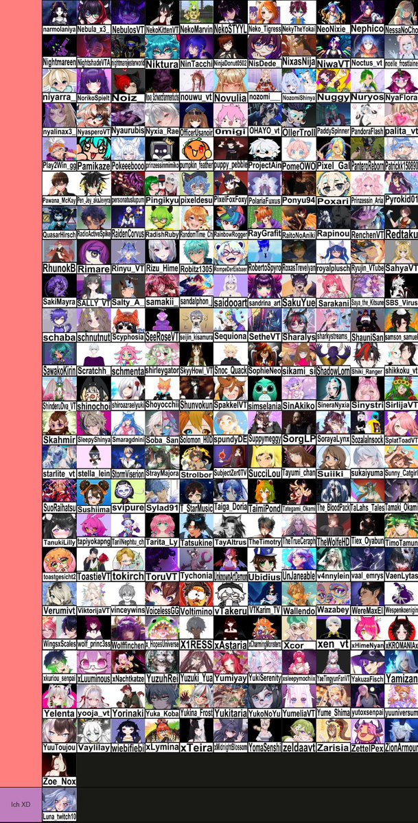 Luna_Bumblebee's tweet photo. Hab die Tier Liste mal geupdated <3  Hoffe ich hab nichts falsch eingeordnet XD Hii ihr coolen Menschis✨#GerVTuberListe2026 https://t.co/1LyZ7ASYZh