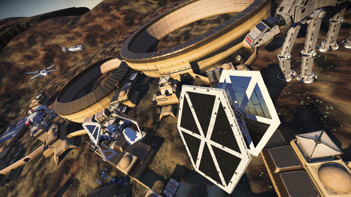 SPACEPIPATE's tweet photo. #ノーマンズスカイ
#NoMansSky
AT-TEの設置。
あとパーツ数どれぐらいなんだろうw
ミレニアムファルコンは流石に作れないかな？… https://t.co/YQrd9QzDuG