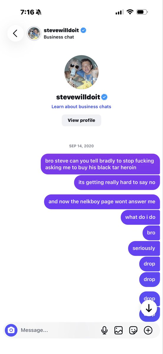 estebanfundsit's tweet photo. @stevewilldoit I can’t believe this is the first message I ever sent to @stevewilldoit 🤣🤣🤣 wtf is wrong with me https://t.co/0P5GpqMdj5