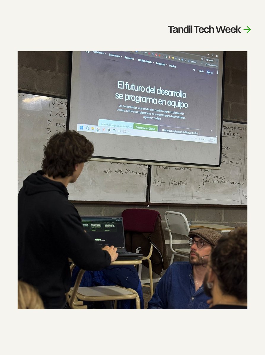 Tandiltechweek's tweet photo. Postales del Hacking Day: más de 50 estudiantes en la UNICEN metiéndole mano a la web de la Tandil Tech Week. Para algunos fue su primer encuentro con la IA, todos se fueron con algo.

Gracias a quienes lo hicieron posible y a Bakken por el café. ¡Esto recién empieza! https://t.co/13S5gVLz8v
