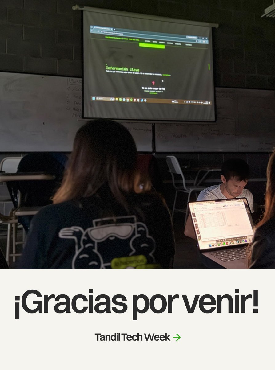 Tandiltechweek's tweet photo. Postales del Hacking Day: más de 50 estudiantes en la UNICEN metiéndole mano a la web de la Tandil Tech Week. Para algunos fue su primer encuentro con la IA, todos se fueron con algo.

Gracias a quienes lo hicieron posible y a Bakken por el café. ¡Esto recién empieza! https://t.co/13S5gVLz8v