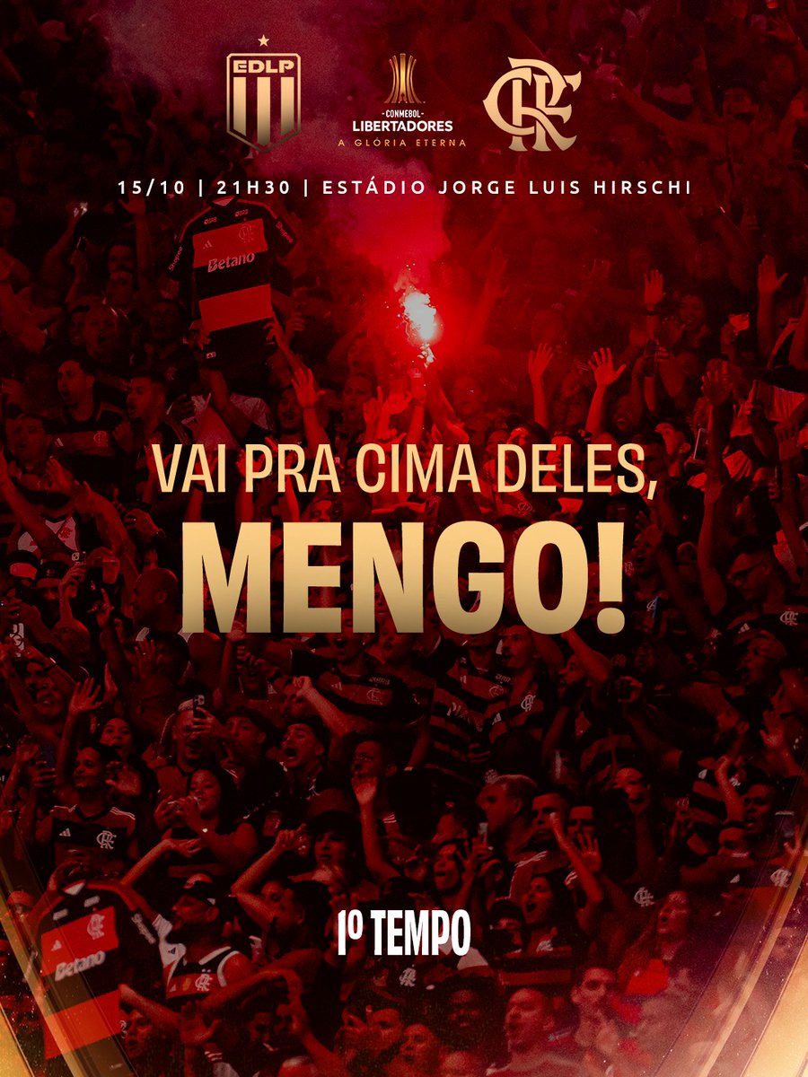 Flamengo's tweet photo. 00' | 1ºT | 0-0 AAAAAAAAAAAAAAUTORIZA O ÁRBITRO, A BOLA TÁ ROLANDO NA ARGENTINA. VAAAAAAAAAAAAAAAAAAAAAI PRA CIMA DELES, MENGOOOOOOOOOOOOOOOOOOOOO!

#ESTxFLA https://t.co/O8fhBttDhh