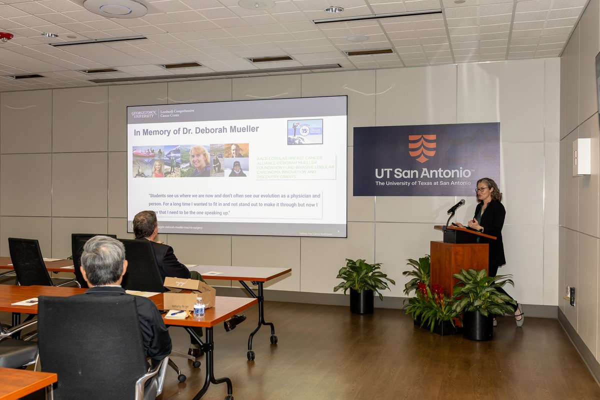 TheLongSOM's tweet photo. Today is Lobular Breast Cancer Awareness Day, a reminder of the importance of research into invasive lobular breast cancer.

The @mayscancer annual guest lectureship featuring Rebecca B. Riggins, PhD, is sponsored by the @LobularBCA and honors the late Deborah L. Mueller, MD. https://t.co/NUPWvkWOo3