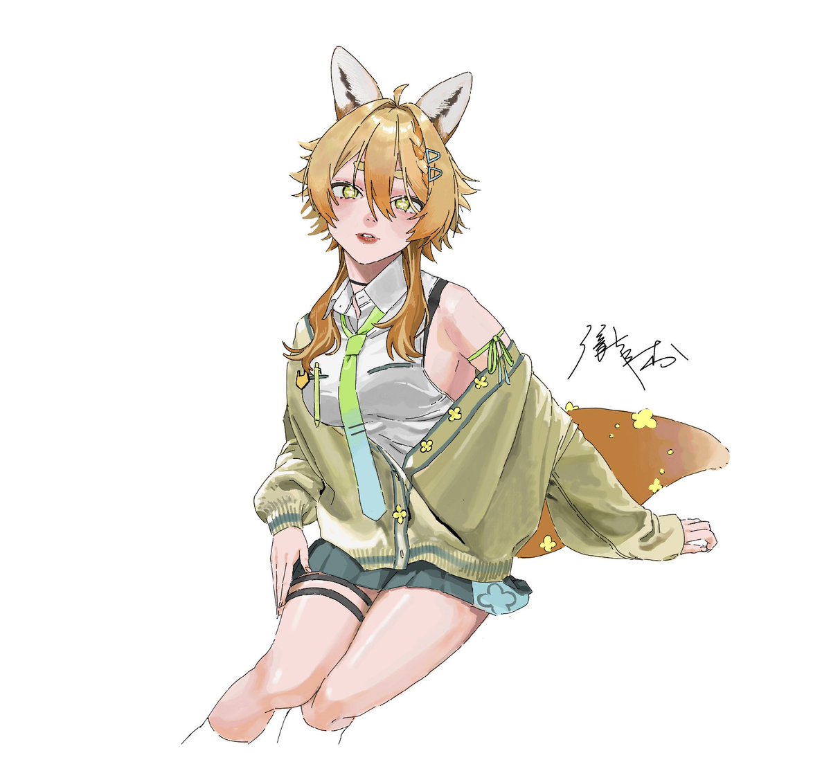 takimura_usa's tweet photo. 友達の子 描いた🦊 https://t.co/FYCOp1OckS
