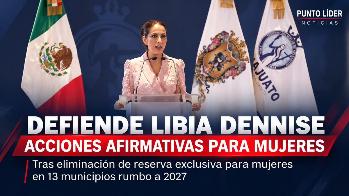 P_LiderNoticias's tweet photo. Defiende Libia Dennise acciones afirmativas para mujeres tras eliminación de reserva en 13 municipios
https://t.co/Q1kGTSYPea https://t.co/Jl6iPRmaau