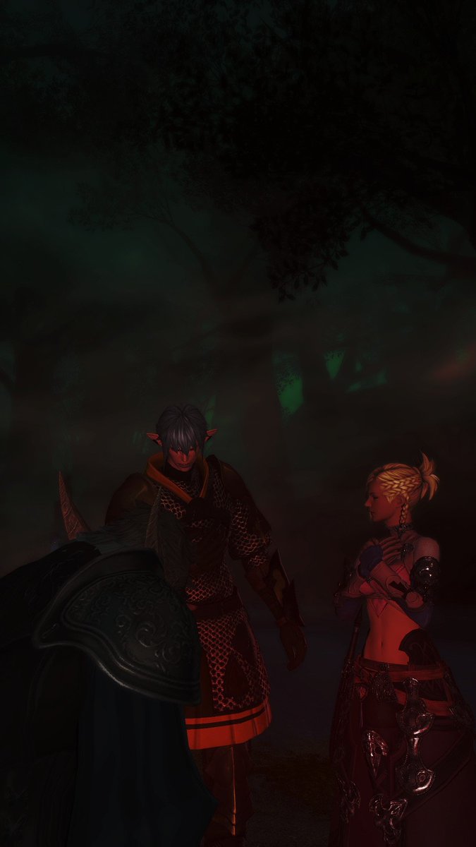 Sarrrin_V's tweet photo. Day 11: Curse
The curse of failing those you cared for and being left with twisted memories of them. #ff14 #ff14oc #gposer #woltober2026 https://t.co/nnQOpOn93j