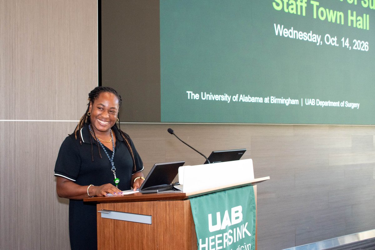 UABSurgery's tweet photo. We had the best time celebrating our outstanding UAB Dept. of Surgery staff and their many accomplishments at our annual UAB Surgery Staff Town Hall! From honoring the 2026 Moore-McDougal Staff Excellence award winners to sharing lunch together, it was an afternoon of smiles! https://t.co/OSazVgzjsS