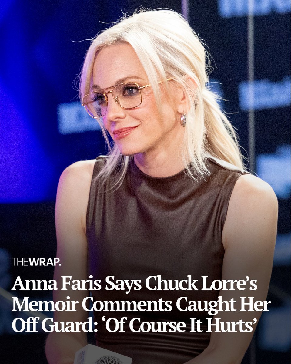 TheWrap's tweet photo. Anna Faris responded to Chuck Lorre’s criticism of her in his new memoir, admitting his comments hurt her.

In “Sitcom,” the showrunner reflected on casting Faris as Christy Plunkett, the recovering alcoholic and single mother at the center of CBS comedy “Mom,” admitting he had an “initial reluctance” to cast her as the show’s lead.

https://t.co/VtQ8JMIgLW