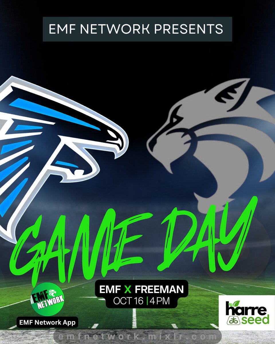 emfnetwork's tweet photo. Friday Night Lights in Milligan!
@EMFPublicSchool v @Freeman_Falcons 
🖥️ https://t.co/ua8HJGFQXk / EMF Network app  POWERED by Harre Seed &amp; Services! 

#nebpreps

@AndersonSupt @kloozlk https://t.co/Brx9p0d0vz