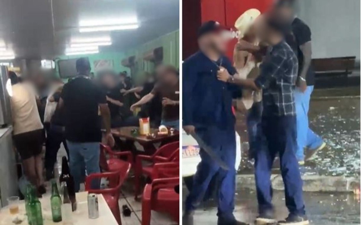 chocadouai's tweet photo. 🚨VEJA: Após gravação de videoclipe do Garoto da RP, bar tem briga generalizada em cidade de Goiás. https://t.co/9RXVEVpk3x