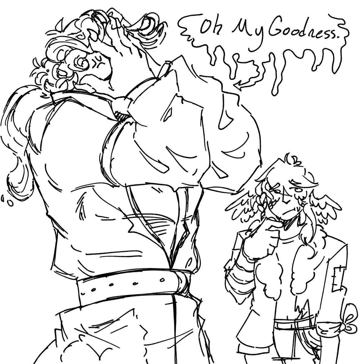jonahwasthere's tweet photo. // uu spoilers??? Kind of..??

When yo student is kinda dumb
#minutetechfanart #parrotx2fanart https://t.co/hGDIR4VfUE