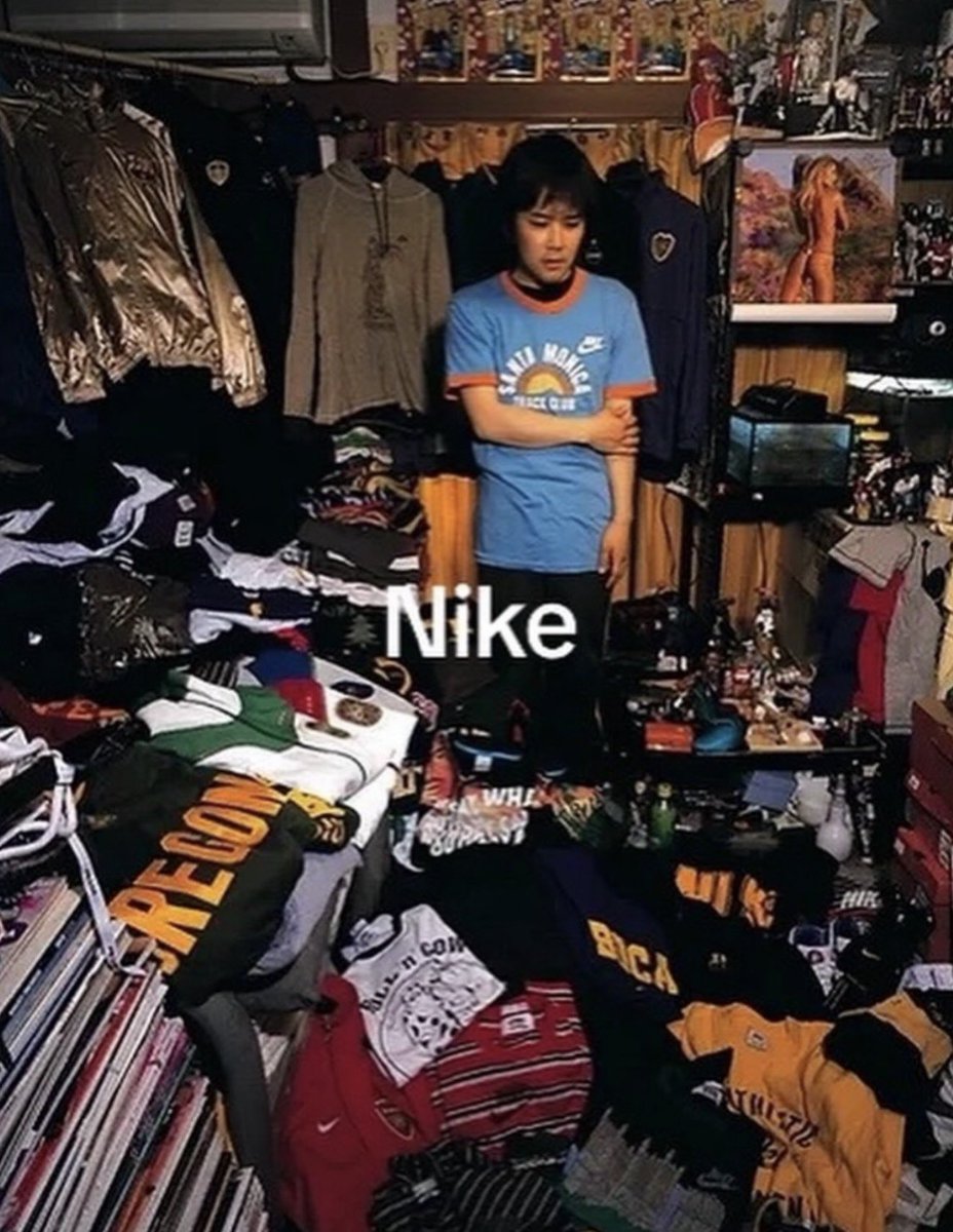 HardestFitPics's tweet photo. Back in 2008, Kyoichi Tsuzuki shot some of Tokyo’s real fashion brand collectors in their tiny apartments overrun by the brands they lived for 📸 https://t.co/iwYJNPOnwM
