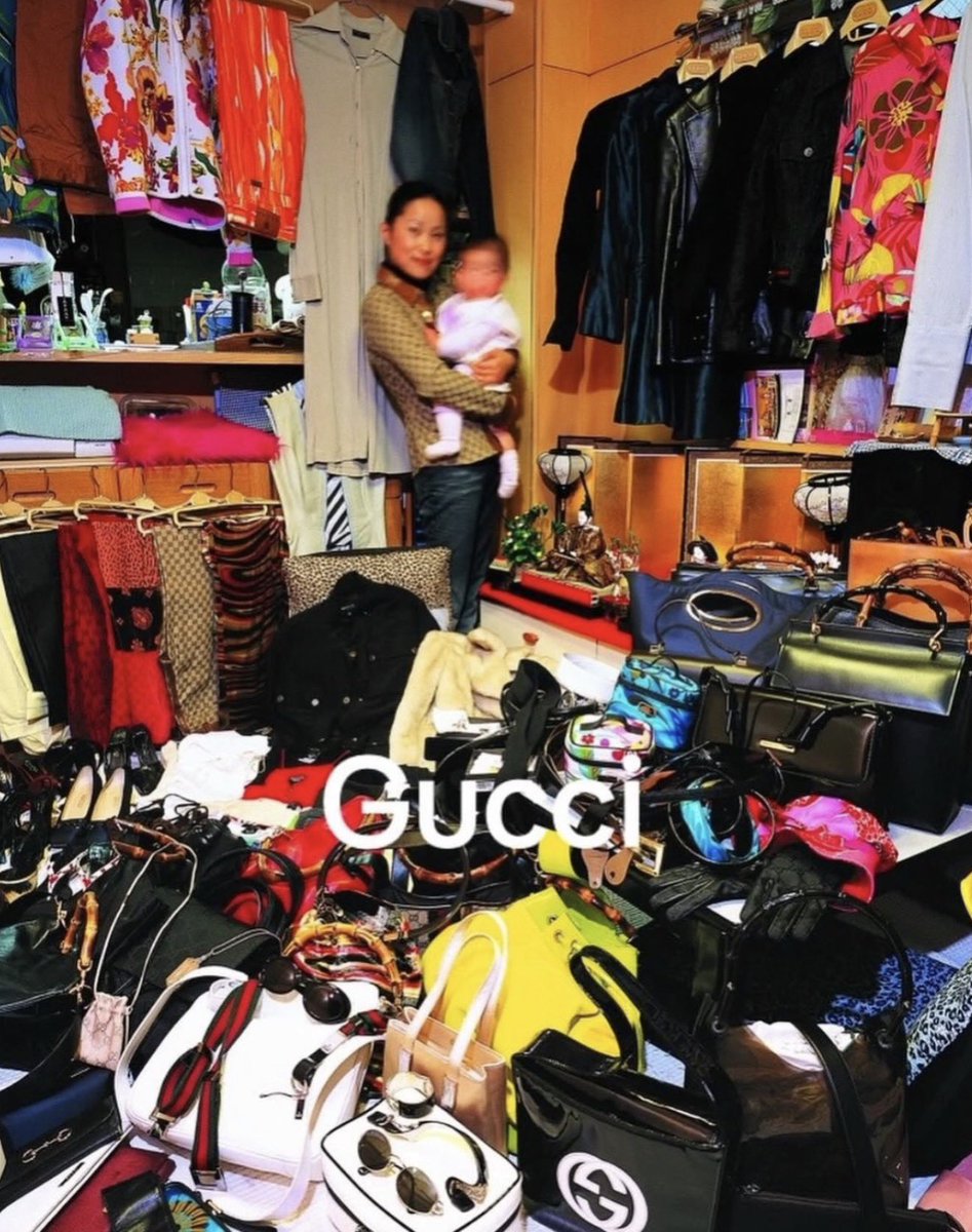 HardestFitPics's tweet photo. Back in 2008, Kyoichi Tsuzuki shot some of Tokyo’s real fashion brand collectors in their tiny apartments overrun by the brands they lived for 📸 https://t.co/iwYJNPOnwM