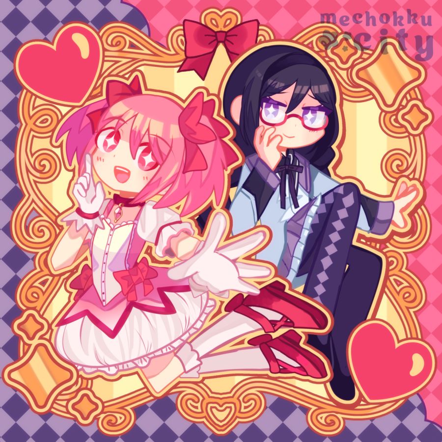 mechokkucity's tweet photo. Old Madohomu fanart from 3 years ago...the new movie was so good I want to draw them again 😭❤️  !! #まどかマギカ https://t.co/sgBiazTMYs