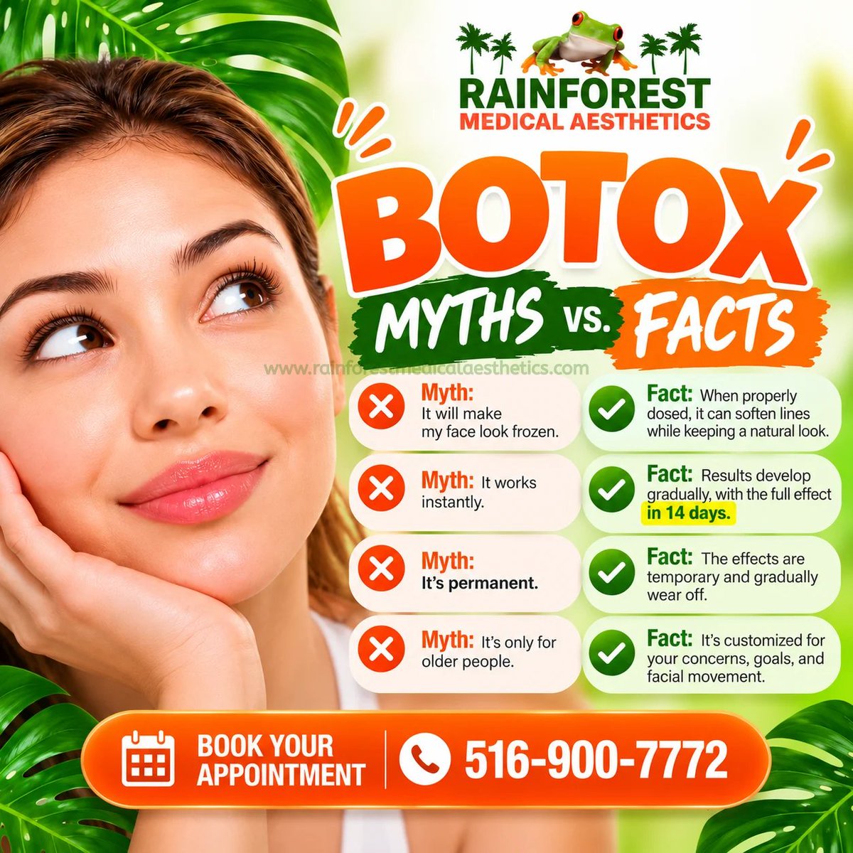 rainforestmed's tweet photo. Botox myths? Consider them busted. 💉✨
Know the facts. Love your results. 💚
☎️ 516-900-7772
💻 https://t.co/GXXYp6Q380
#RainforestMedicalAesthetics
#Botoxmyths
#Botoxtruths
#myths
#beautymyths
#beautymythsbusted
#ConfidenceJourney
#RealSkinJourney
#SkinConfidence
#botox https://t.co/64v7R1mcKu